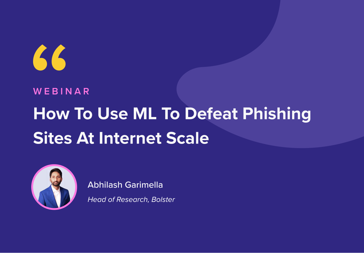 How to Use ML to Defeat Phishing Sites at Internet Scale